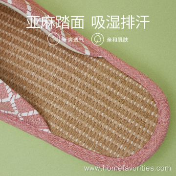 Summer Linen Sandals Slippers